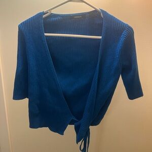 Express Women's Blue Sweater Knit Wrap